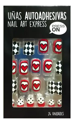 Uñas Press On Autoadhesivas Infantiles Rombos Thelma&louise