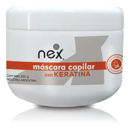 Tratamiento Mascara Keratina Nex 250g Restructura Fortalece
