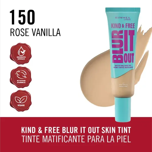 Base Rimmel Kind & Free Matte Blur It Out X 30 Ml Tono Tono 150