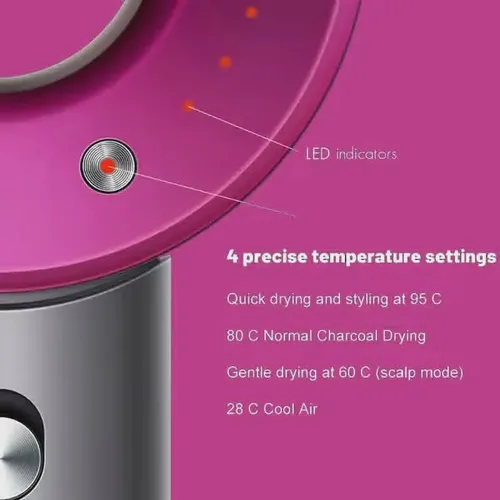 Secador De Pelo 5 En 1 Frio Calor Accesorios 1600w