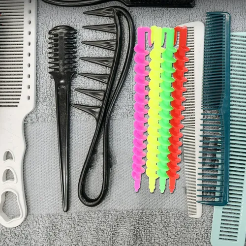 52 Varillas De Plástico En Espiral Para El Pelo, Peluquería,
