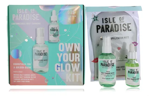 Kit De Autobronceado Isle Of Paradise Own Your Glow Con Drop