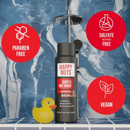 Gel De Ducha Happy Nuts Big Wood Body And Nut Wash 500 Ml (2