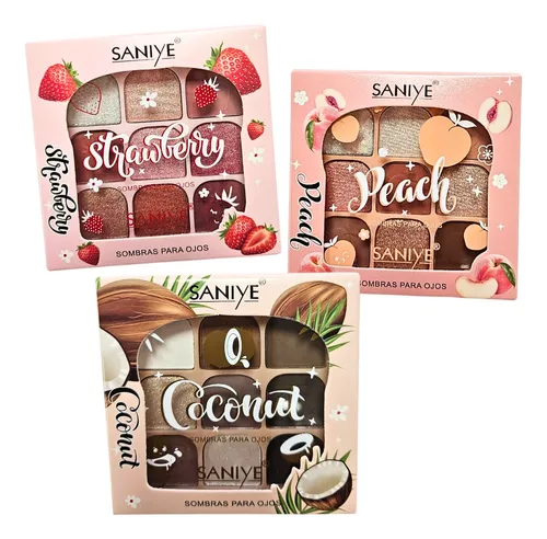 Paleta Sombras Saniye 9 Tonos Alta Pigmentación Moda