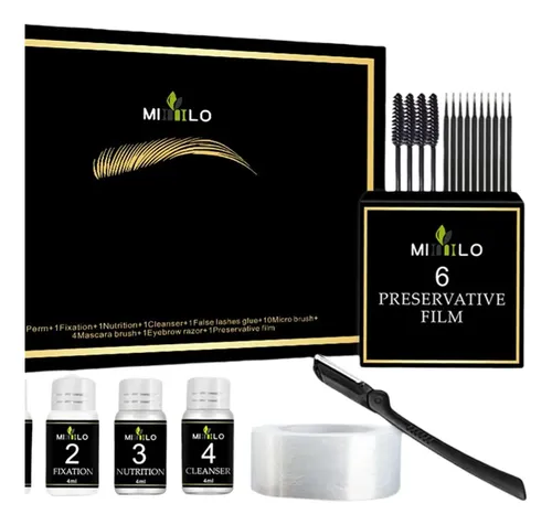 Kit De Estiramiento De Pestañas 2 En 1, Laminación De Cejas