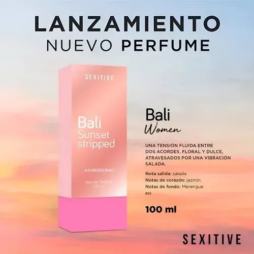 Perfume Mujer Feromonas Floral Dia Noche Bali Femenino 100ml