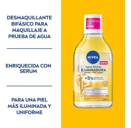 Nivea Agua Micelar X400 Ml Iluminadora