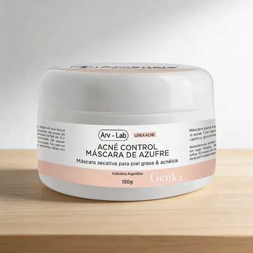 Mascara Facial Secativa Grasa Acne Con Azufre Arvensis