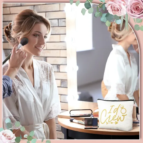 Bolsas De Maquillaje Para Bodas Sadnyy, 11 Piezas, Bride I D