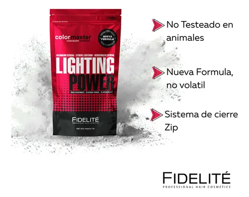 Polvo Decolorante Lighting Power Doypack X700gr Fidelite