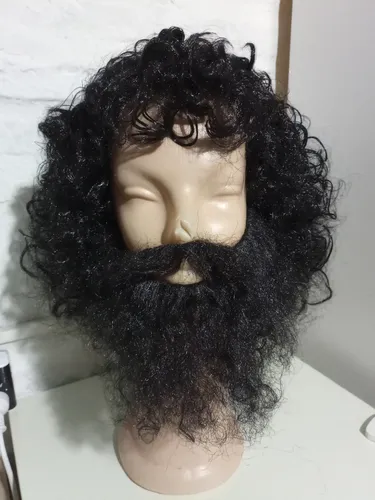 Peluca Y Barba Negra Style By La Parti Wigs!