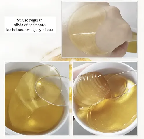 Mascarilla Parche Ojeras Oro 24k Hidratante Colageno 60u.