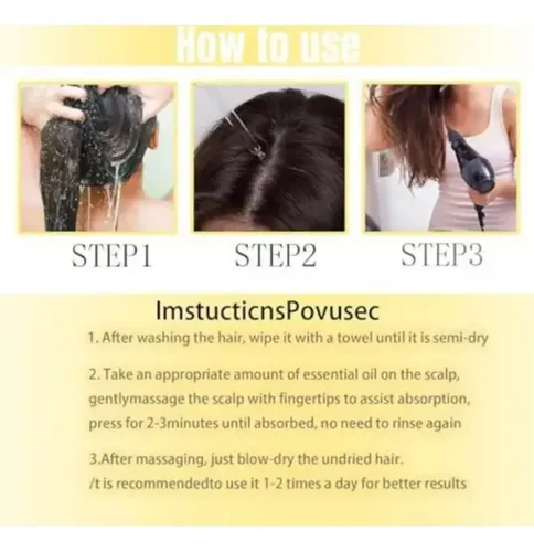 D 2pcs Aceite Esencial Para Cuidado Del Cabello Veganic D