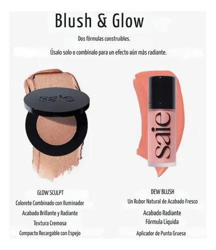 Blush Iluminador en Crema Saie Glow Sculpt Quartzglow