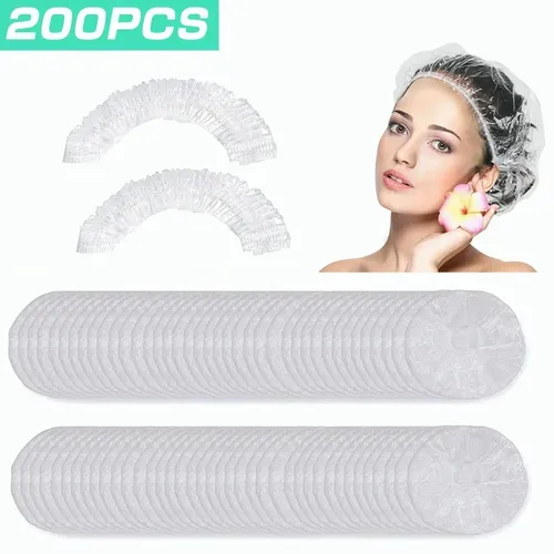200 Gorros De Ducha Desechables 44-46 Cm, 2 Tallas