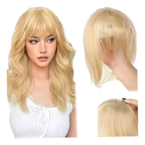 Toppers De Cabello Rubio For Women, Cubierta 360° Clip