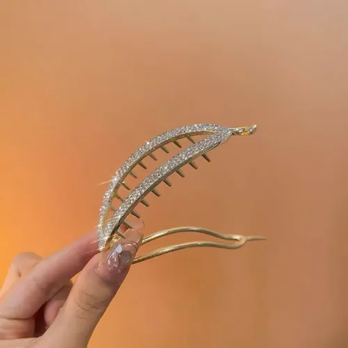 Pinza De Pelo Elegante Con Forma De Diamante H5