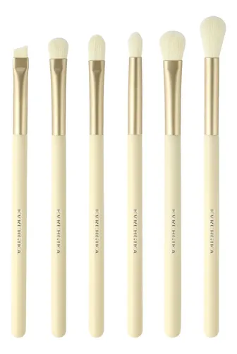 Set De Brochas Para Ojos Evrchgiea 6 Unidades Amarillo