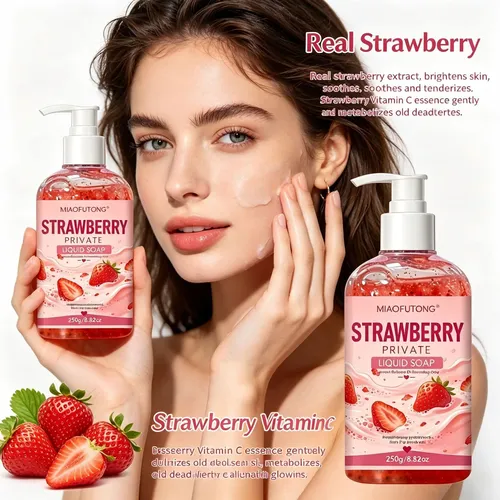 Gel De Baño De Fresa Corporal Hidratante 250ml 2u