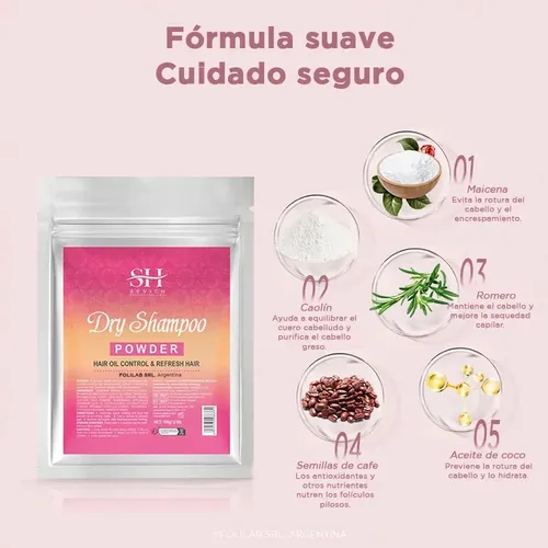 Recarga 100gr Shampoo Sevich Polvo Pelo Cabello Liviano