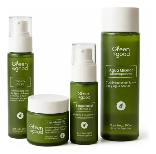 Kit Completo De Skincare Sérum Crema Agua Micelar Tónico