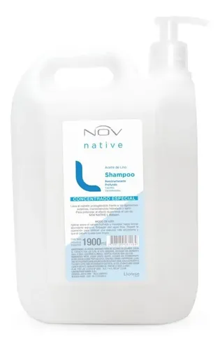Shampoo Reestructurante Profundo Aceite De Lino Nov X 1900ml