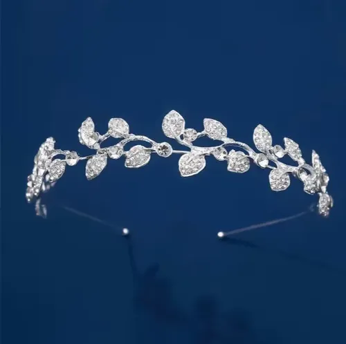 Diadema De Aleación Con Hoja Para Mujer