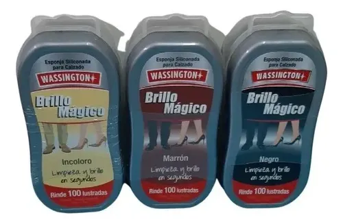 Brillo Esponja Siliconada P/cueros Wassington X 3 Unidades