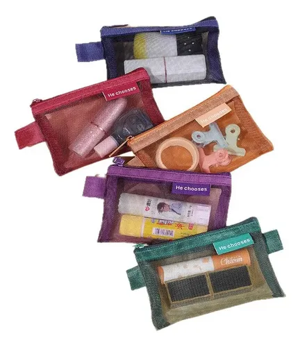 Bolso Cosmético Del Maquillaje Del Bolso De La Gris/2pzs ..