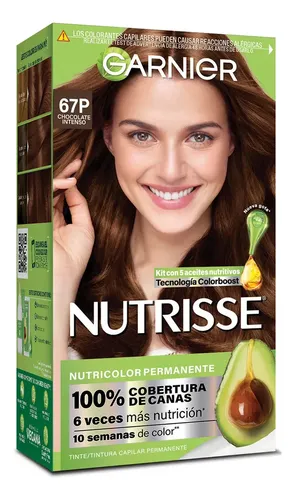 Kit De Tintura Permanente Nutrisse De Garnier Tono Tono 67P Chocolate Intenso