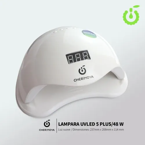 Cabina Uñas Cherimoya 5 Plus Blanco 48W UV LED Sensor y Temporizador