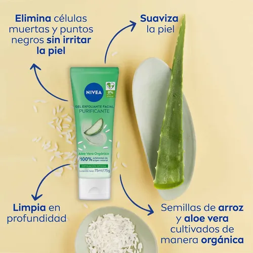 Gel Exfoliante Facial Purificante Nivea 75 Ml Todo Tipo De Piel Día/noche