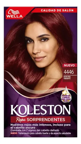 Tintura Koleston Kit Permanente Tono 4446 Borgoña Vibrante