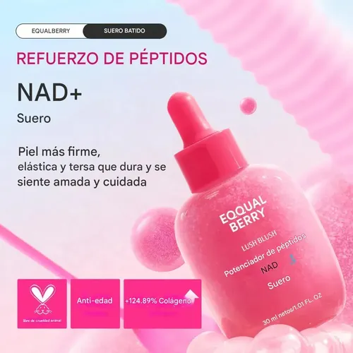 Sérum Potenciator De Péptidos Equalberry Nad+ 30 Ml `