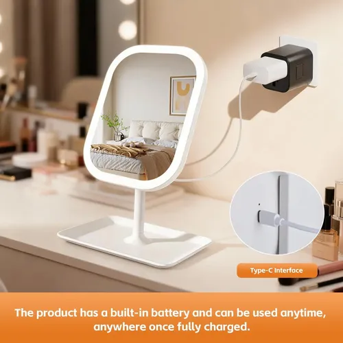 Q A. Espejo De Maquillaje Led Con Luz De Maquillaje Beau M