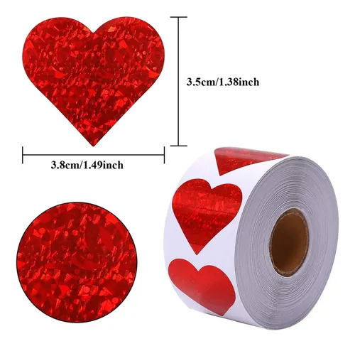 3 Paquete De 2-4 500x Pegatinas De Amor Etiquetas 3 Piezas