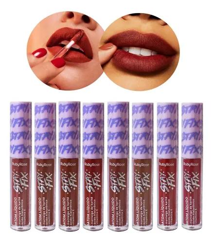 Labial Líquido Matte Ruby Rose Manteca De Karité Stay Fix