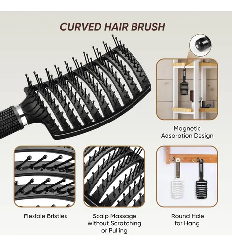 Cepillo Para Cabello Húmedo Y Seco Kertiberif