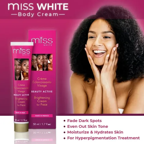 Crema Aclarante Fair & White Facial Antimanchas Miss White Todo Tipo De Piel Día/noche