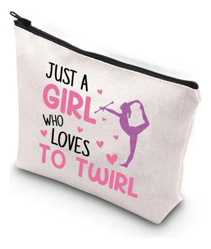 Bolsa De Maquillaje Xyanfa Baton Twirling Just A Girl Who Lo