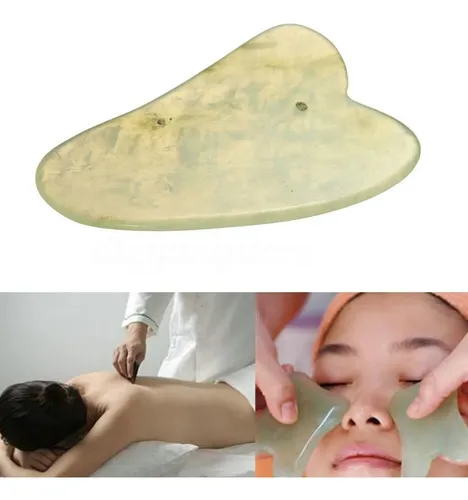Herramienta De Masaje Facial Gua Sha, Piedra China Xiuyan Pa