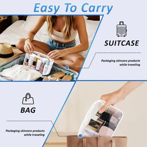 Bolsas De Maquillaje Transparentes Chicaup Tas Neceser Para