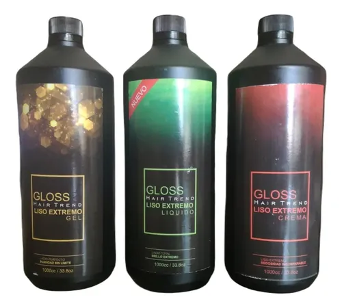 Combo Gloss X4 L Alisado, Botox,plastif, Keratina A Eleccion