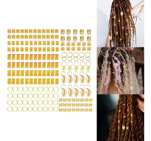 – 202 Uds. Anillos For El Pelo, En Espiral For El Pelo, =