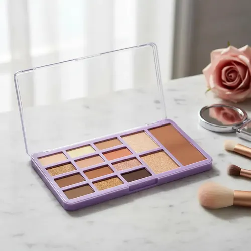 Paleta Sombras De Ojos Iluminador Y Contorno Maquillaje Rostro 1 Veoquiero