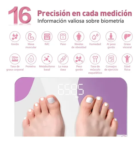 Bascula Digital Corporal Y Muscular Escala De Grasa S &