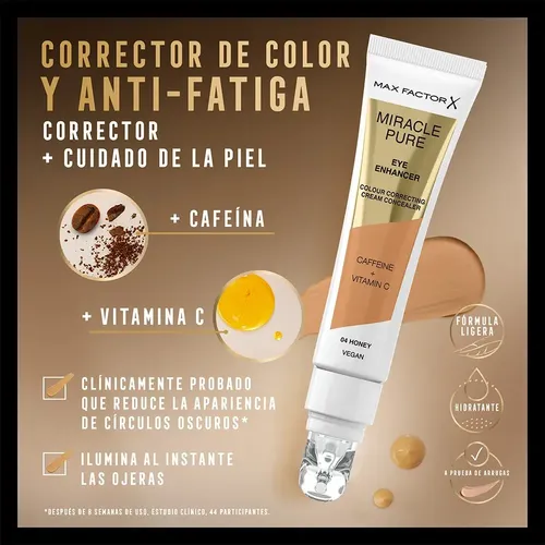 Corrector Líquido Max Factor Miracle Pure Honey 04