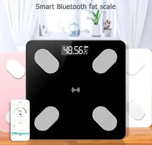 Balanza De Baño Bluetooth Familiar Ultra Slim 180kg