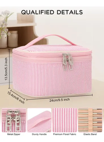 Relavel Bolsa De Maquillaje Grande, Bolsa De Cosméticos Port