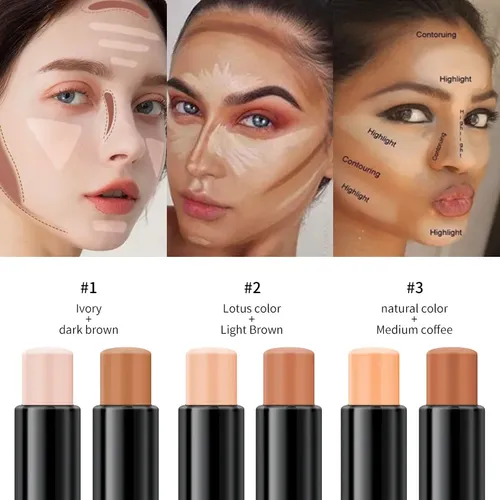 Barra De Contorno De Doble Punta Para Maquillaje Y Cuidado D